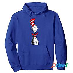 Ispirato da Il gatto nel cappello Dottor Seuss Felpa con