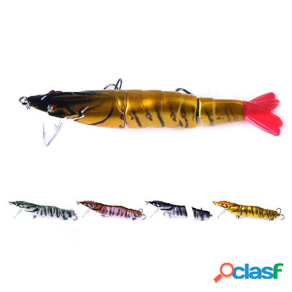 JM013A 1Pc 11cm / 16.7g 3 sezione esca gamberetti TORCIA
