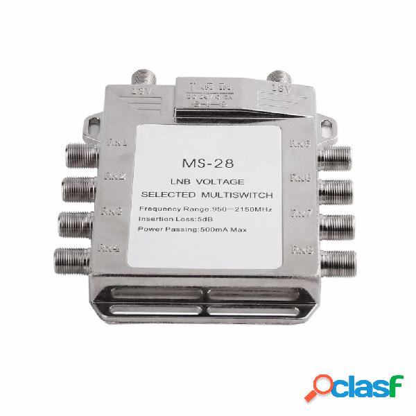Jasen JS-MS28 2 in 8 Diseqc Switch Satellite Multiswitch