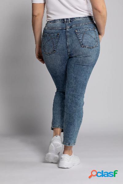 Jeans Sammy, effetto stropicciato, ricami, taglio della