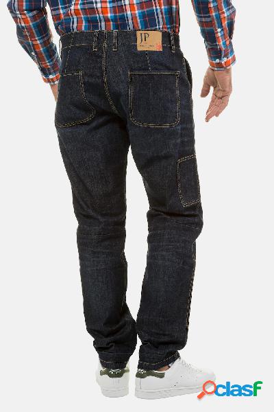Jeans, design da lavoro, impunture, quattro tasche, loose