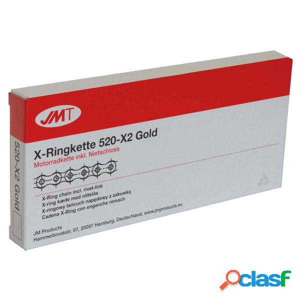 Jmt x-ring 520 x2 oro 094 catena rivetto