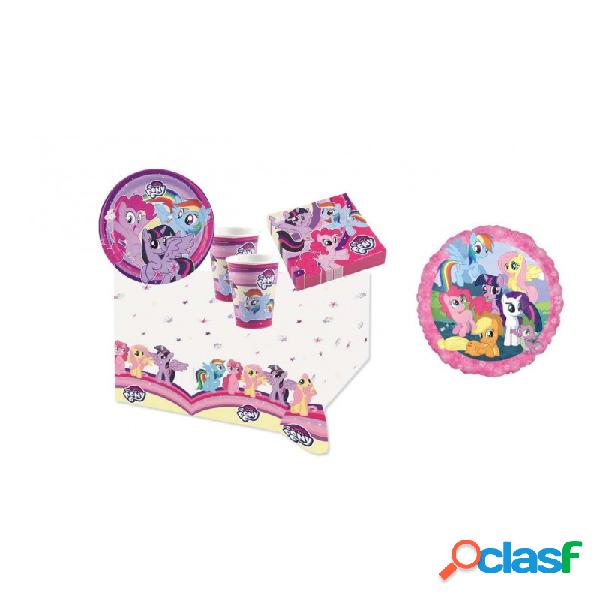 KIT N.10 - KIT COMPLEANNO MY LITTLE PONY + PALLONCINO FOIL