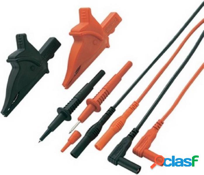 KIT puntali di sicurezza 1.20 m Nero, Rosso VOLTCRAFT MS-5