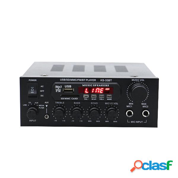 KS-33BT 2x450W Bluetooth Stereo LED Amplificatore audio