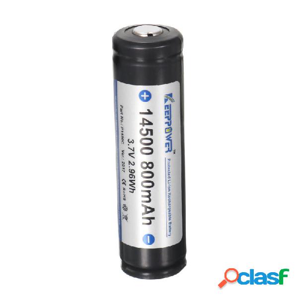 KeepPower P1450C 3.7V 800mAh Protezione Ricaricabile 14500