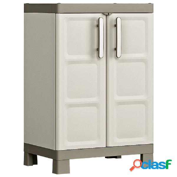 Keter Armadietto Basso Excellence Beige e Talpa 97 cm