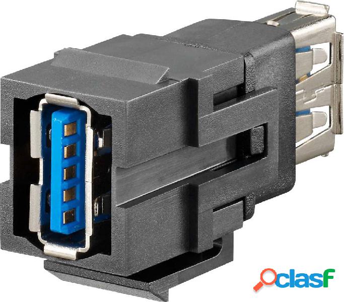 Keystone USB A 3.0 Adattatore, Doppio connettore KMK-USB 3.0