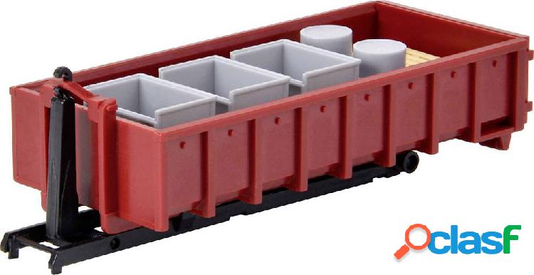 Kibri 15709 H0 Container scarrabile con gancio e carico H0