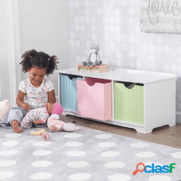 KidKraft Cassapanca per Bambini Nantucket Pastel