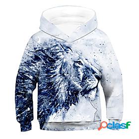 Kids Boys Hoodie Sweatshirt Childrens Day Long Sleeve White