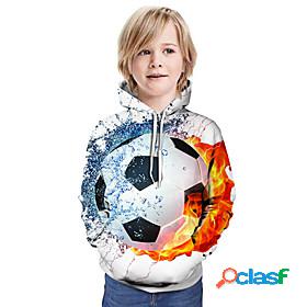 Kids Boys Hoodie Sweatshirt Long Sleeve Graphic Paisley 3D