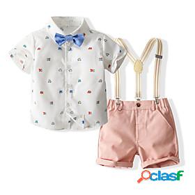 Kids Boys Shirt Shorts FormalSet Clothing Set Childrens Day