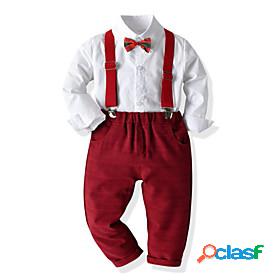 Kids Boys Suit Blazer PantsSet FormalSet Long Sleeve 2