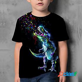 Kids Boys T shirt Dinosaur Short Sleeve Graphic Animal 3D