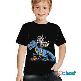 Kids Boys T shirt Easter Short Sleeve 3D Print Rabbit