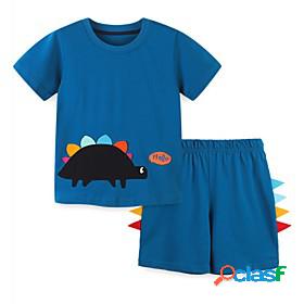 Kids Boys T-shirt Shorts Clothing Set Short Sleeve 2 Pieces