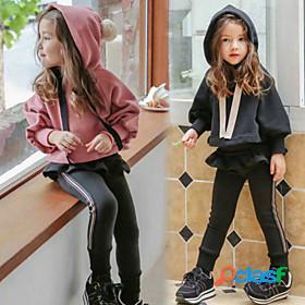 Kids Girls' Hoodie Pants PantsSet HoodieSet Long Sleeve 2