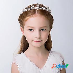 Kids Girls Solid Color Hair Accessories Alloy