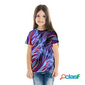 Kids Girls T shirt Tee Short Sleeve 3D Print Graphic Print