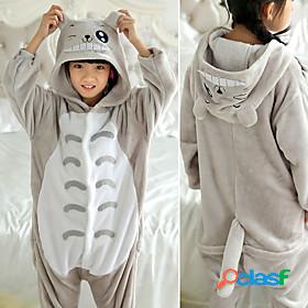 Kids Kigurumi Pajamas Cat Animal Onesie Pajamas Polar Fleece