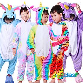 Kids Kigurumi Pajamas Unicorn Flying Horse Animal Onesie