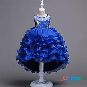 Kids Little Dress Girls' Floral Party Wedding Pegeant Ruffle