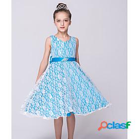Kids Little Dress Girls Solid Colored Party Holiday Tulle