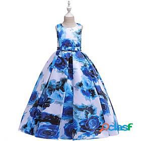 Kids Little Girls Dress Floral Graphic Tie Dye Party