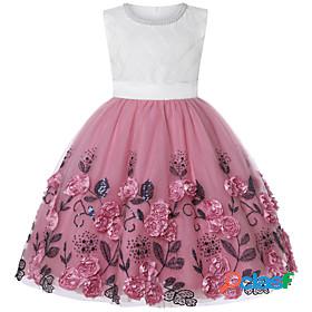 Kids Little Girls Dress Flower Causal Festival Sequins Blue