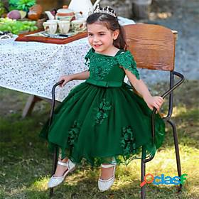Kids Little Girls' Dress Flower Party Daily Tulle Dress