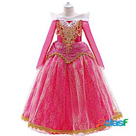 Kids Little Girls Dress Jacquard Party Halloween Layered