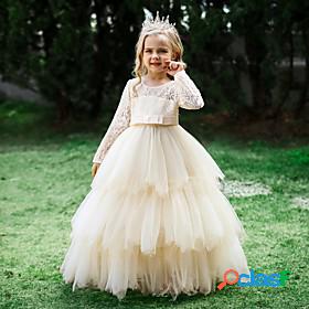 Kids Little Girls Dress Plain Special Occasion Birthday