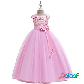 Kids Little Girls Dress Plain Special Occasion Performance