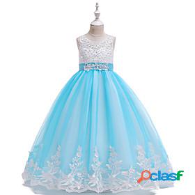 Kids Little Girls Dress Solid Colored Tulle Dress