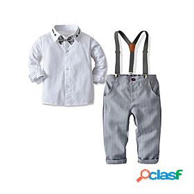 Kids Toddler Boys Shirt Pants FormalSet Clothing Set Long