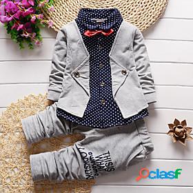 Kids Toddler Boys Shirt Pants FormalSet Long Sleeve 2 Pieces