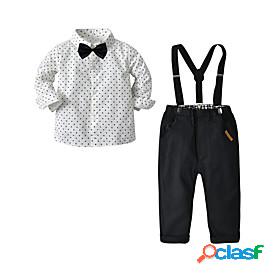 Kids Toddler Boys' Suit Blazer Shirt Pants Clothing Set