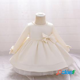 Kids Toddler Little Girls Dress Solid Colored White