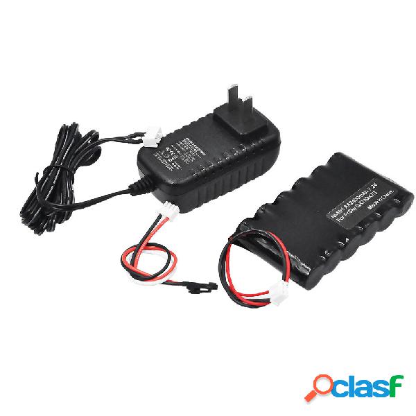 Kit caricabatterie con batteria NiMH 7,2 V 2400 mAh per