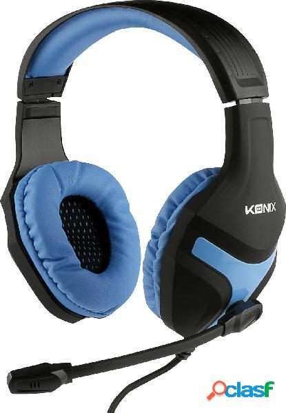 Konix Nemesis Headset Gaming Cuffie Over Ear Stereo Nero-Blu