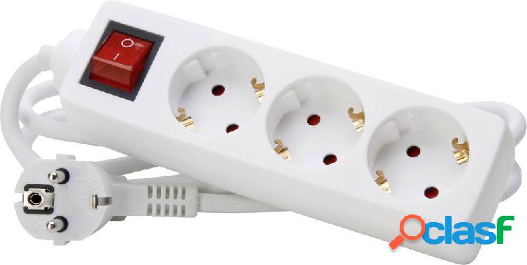 Kopp 129713007 Multipresa con interruttore 3 scomparti