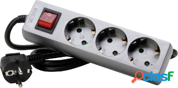 Kopp 129743008 Multipresa con interruttore 3 scomparti