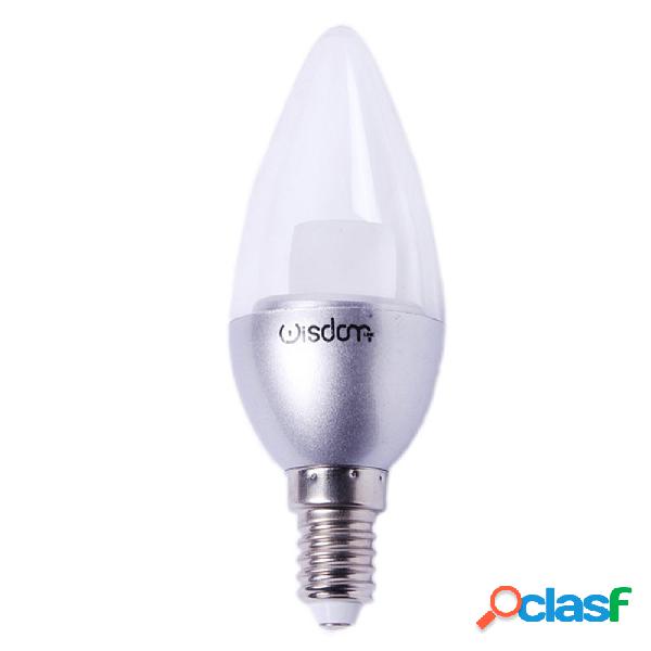 LAMPADINA LED CANDELA E14 DA 4W LUCE FREDDO NATURALE CALDO