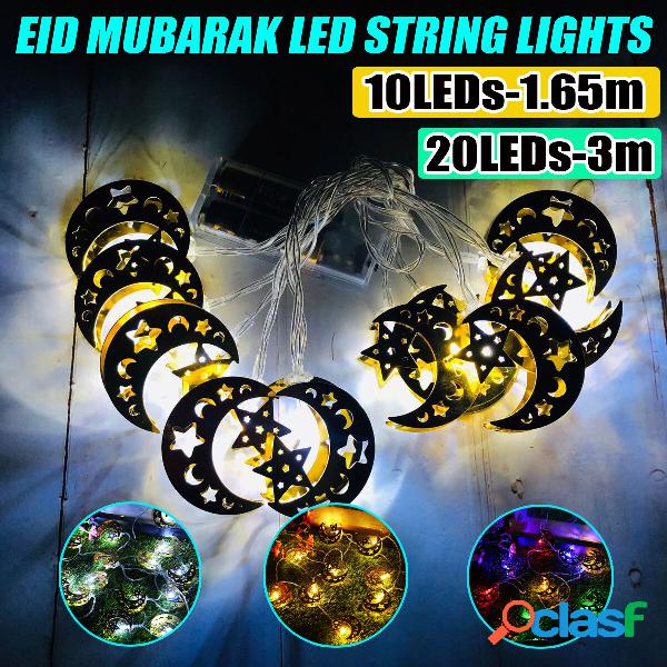 LED Ramadan Moon Fairy String Light Batteria Fornitura di