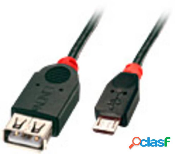 LINDY Cavo USB USB 2.0 Spina USB-Micro-B, Presa USB-A 1.00 m