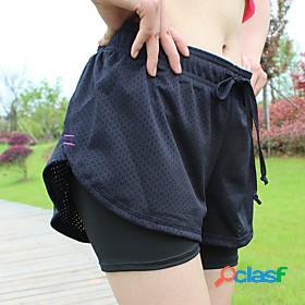 LITB Basic Womens Anti-Upskirt Short Tight Comfy Sporty