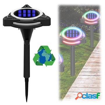 Lampada da giardino solare a LED RGB con 7 colori diversi