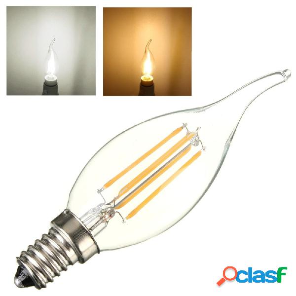 Lampada filamento led E14 luce fredda calda 4 W fiamma LED