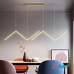 Lampadario a 2 luci da 90 cm a led dimmerabile con forme